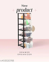 6XL plastic modular chest storage organizer, ideal for home office, school, and kids' rooms, made in India